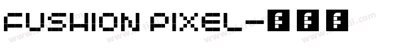 fushion pixel字体转换